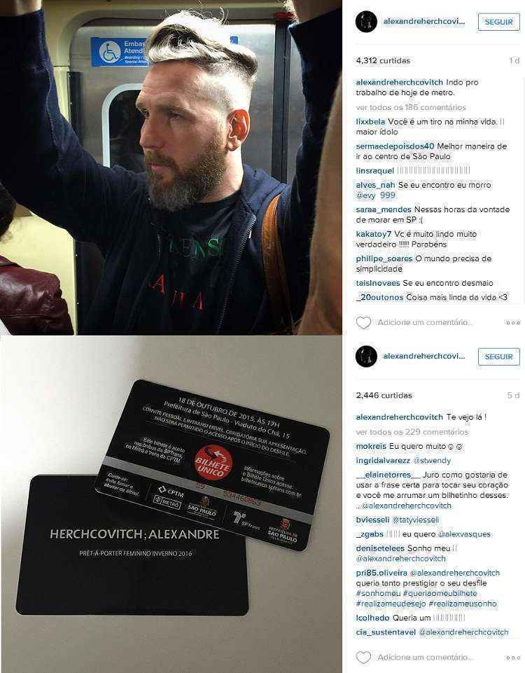 O cartão de Bilhete Único personalizado também servia como ingresso para entrada no show