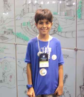 Vicente Juruá, 10, é consultor mirim do projeto Cidade Sustentável do Futuro em Construção