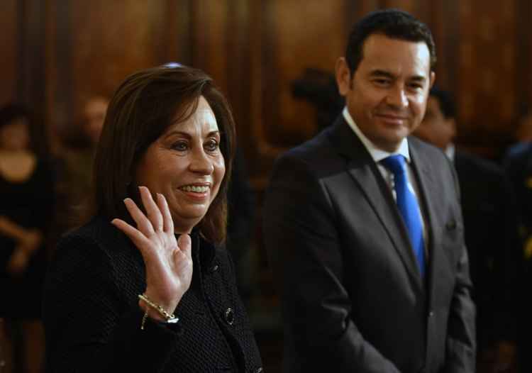 Sandra Torres e Jimmy Morales, candidatos à presidência da Guatemala