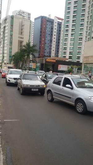 Trânsito intenso em Águas Claras