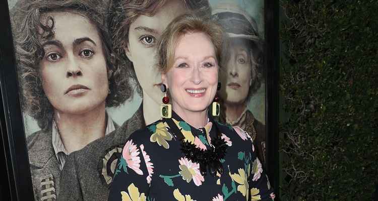 Atriz Meryl Streep no lançamento do filme 