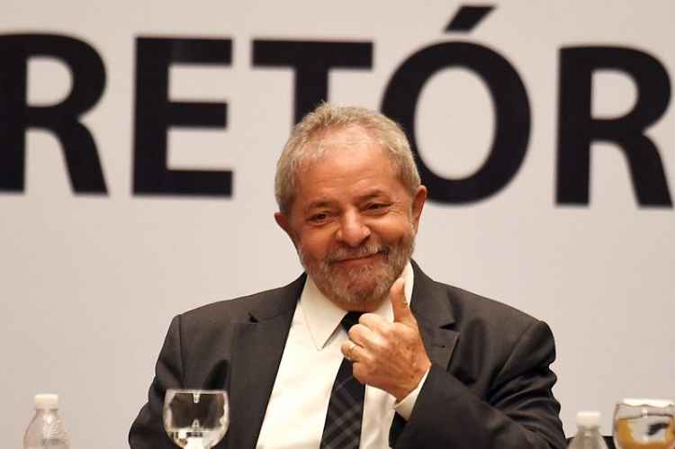 O ex-presidente Luiz Inacio Lula da Silva, na Reunião do Diretorio Nacional do Partido dos Trabalhadores - PT