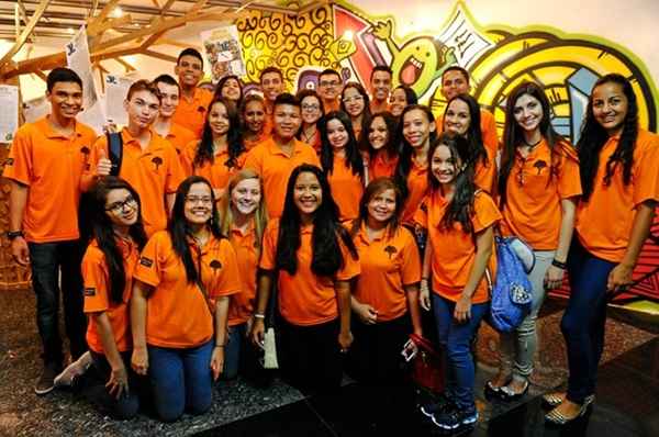 Participantes da edição 2015 do Jovem Senador no espaço cultural Ivandro Cunha Lima, no Senado