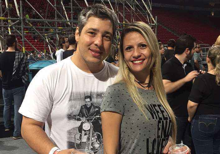 Engenheiro Antonio Lacerda assistirá ao Pearl Jam pela primeira vez, ao lado da esposa Édla Karla