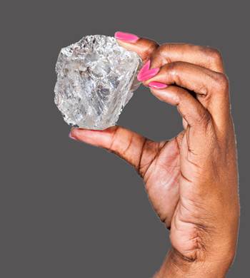 Mina de diamantes em botswana