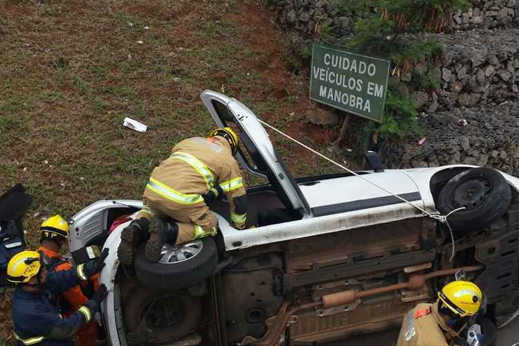 Motorista foi socorrido ao Hospital de Base do DF