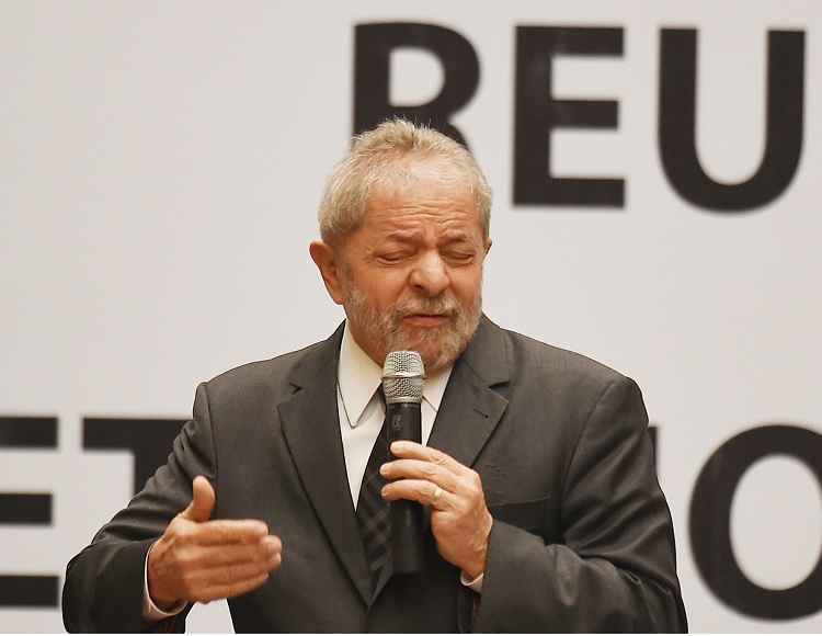 Lula fala durante Reunião do Diretório Nacional do PT em outubro