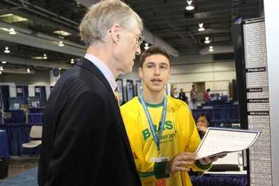 Felipe Buniac com Prêmio Nobel de Física 2006, Dr. John C. Mather, PhD