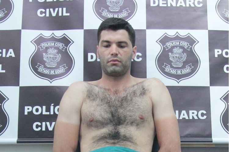 Tiago Henrique, o serial killer de Goiânia, preso pela Polícia Civil, na Delegacia Estadual de Repressão a Narcóticos