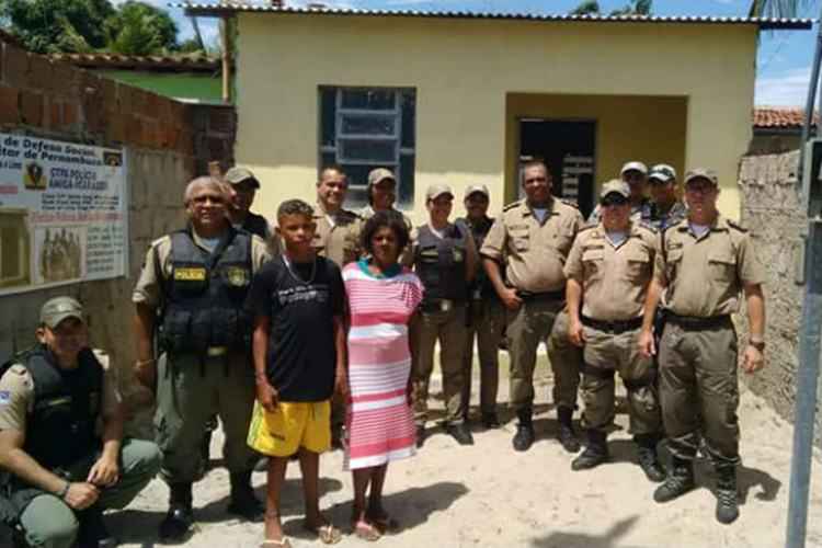 Casa em alvenaria erguida pelos policiais tem dois quartos, sala, cozinha e banheiro