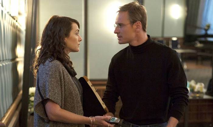 Kate Winslet e Michael Fassbender: parceiros indicados ao Globo de Ouro pelo filme Steve Jobs