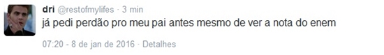 Resultado do exame será divulgado nesta sexta-feira. Inep e O Enem estão entre os termos mais comentados do Twitter