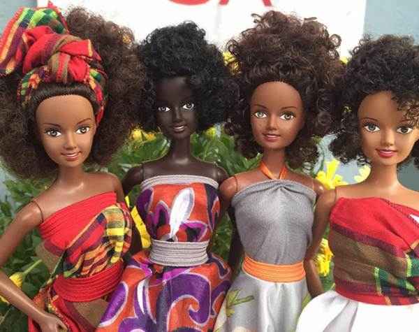 A top Mala Bryan, que sempre foi fã da Barbie, não se sentia representada pelas bonecas - sempre loiras, brancas e de cabelos lisos