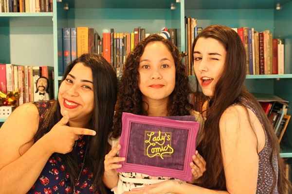 Samanta Coan, Samara Horta e Mariamma Fonseca, editoras do site Lady%u2019s Comics:  HQs não são compatíveis