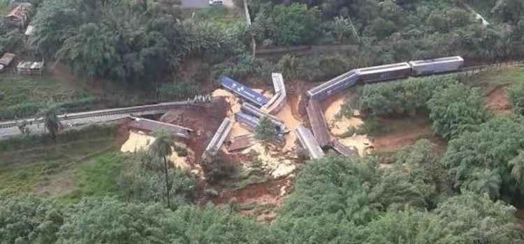 Composição transportava seguia do Triângulo Mineiro para o Porto de Tubarão, no Espírito Santo