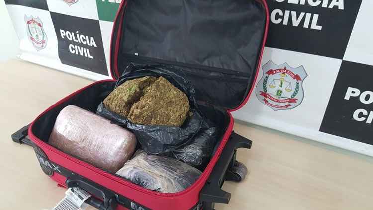 Foram apreendidos 5,5kg de skunk: a maior da história do DF