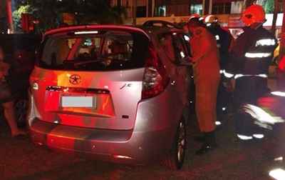 Bombeiros foram acionados para resgatar bebê preso no interior de carro no Guará