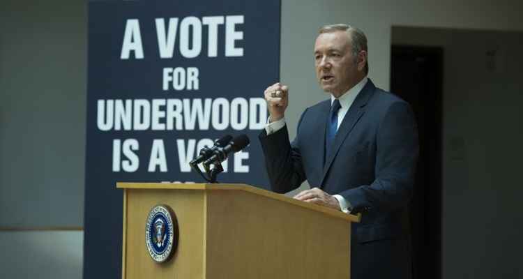 Série House of Cards que tem nova temporada este mês