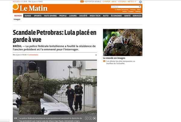 Clarín, The New York Times e outros noticiam que o escândalo da Petrobras chegou no ex-presidente do Brasil