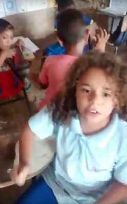 Taylan falou em vídeo sobre condições de escola em Peritoró, no Maranhão