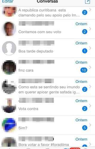 Entre ameaças à família e pedidos para votar contra o processo, o deputado Aliel Machado (Rede-PR) disse que o smartphone travou várias vezes por causa do excesso de mensagens