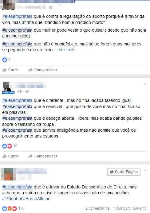 Mulheres do Brasil todo se mobilizam nas redes sociais com o uso da hashtag 