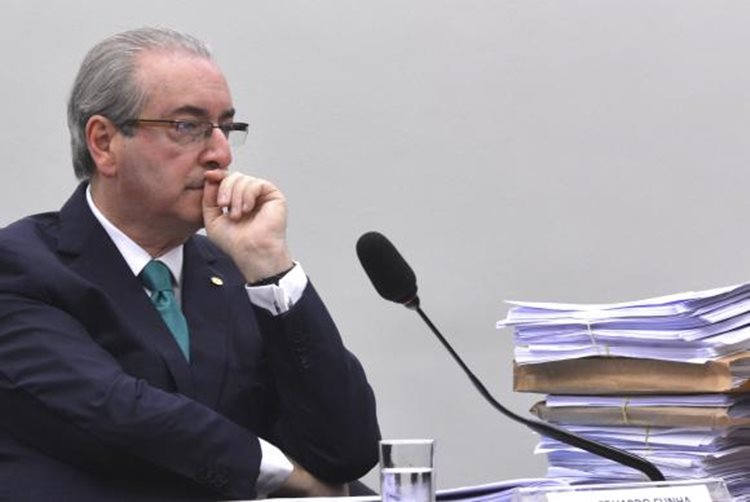 Brasília - O presidente afastado da Câmara, Eduardo Cunha, faz sua defesa no Conselho de Ética da Casa