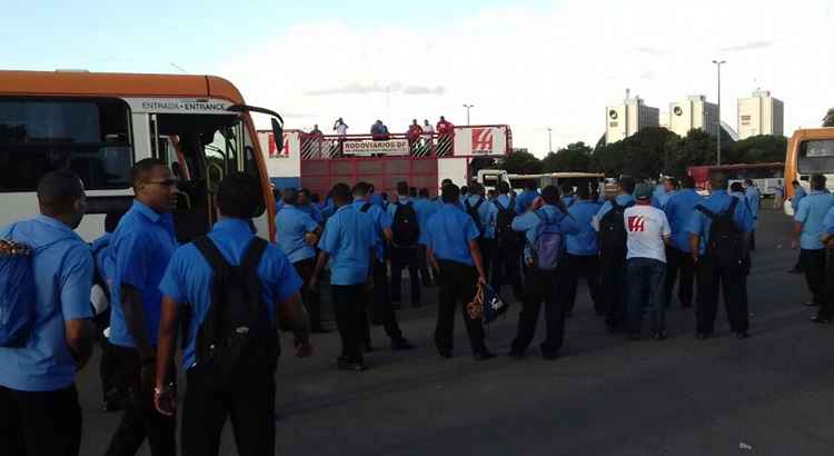 A Polícia Militar informou, contudo, que a movimentação na Rodoviária do Plano Piloto foi pacífica