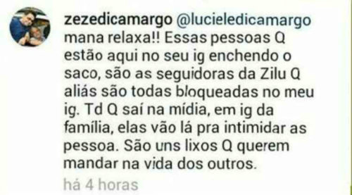 Sertanejo chamou de lixo internautas que detonaram sua namorada e integrantes da sua família