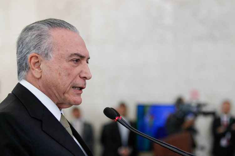 Temer disse ainda no início de seu discurso que apesar do pouco tempo no cargo, 