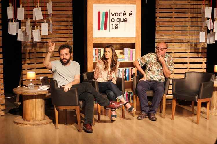 Durante quase duas horas, eles bateram papo com o público sobre assuntos ligados a literatura, educação e internet