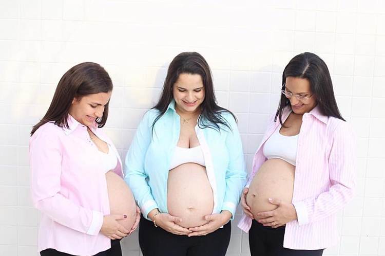 Helena, Percília e Maria Rosa estão com os partos previstos para 19, 21 e 27 de agosto, respectivamente