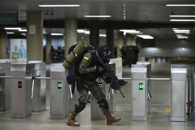 A simulação no metrô integra a Operação Olimpíadas, força-tarefa da segurança pública para atuação antes, durante e depois dos jogos que ocorrerão na capital %u2014 de 4 a 13 de agosto