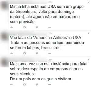 Pai reclama da companhia aérea no Twitter