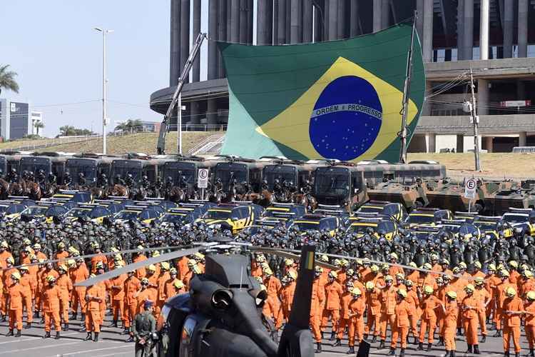 Agentes da segurança pública fizeram um pente fino no Estádio: nada foi encontrado