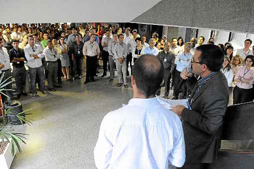 Assembleia de funcionários da STN em 2012, última vez em que eles decidiram cruzar os braços