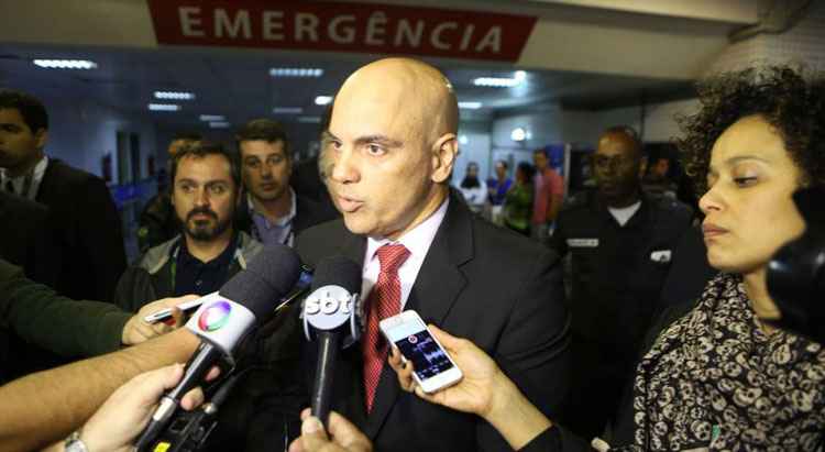 O ministro da Justiça, Alexandre de Moraes: 