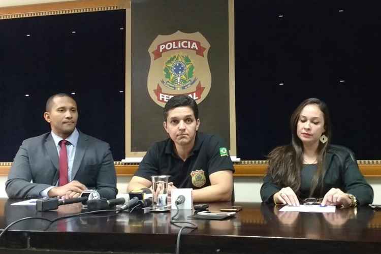 Stenio Santos Souza, chefe do Grupo de Crimes Cibernéticos da Polícia Federal no DF, deu coletiva no fim da manhã desta quinta (11/8)