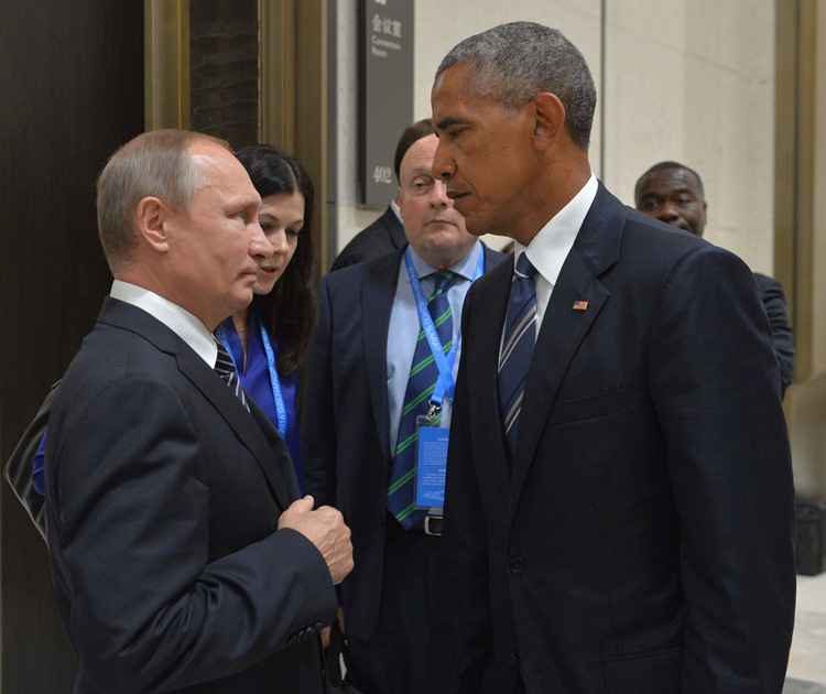 Obama e Putin se encontram em reunião na China