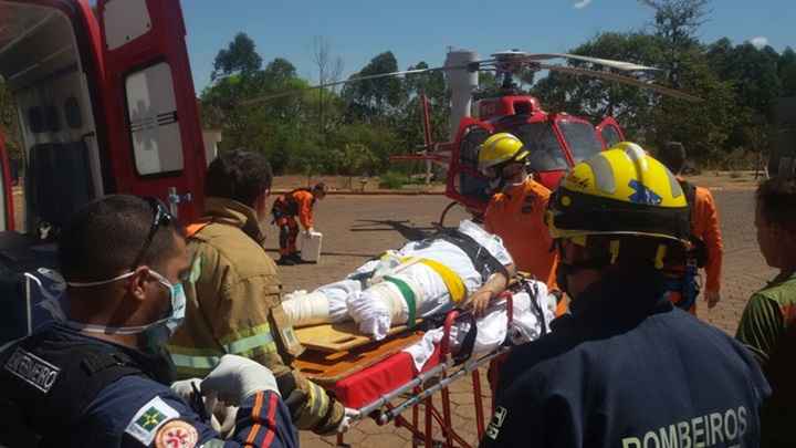 Motociclista tem perna amputada após acidente na BR-251