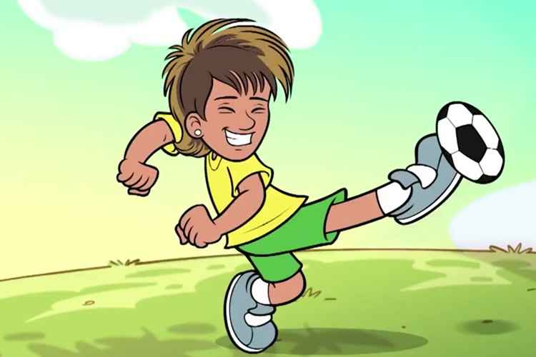 Versão animada de jogador foi criada por Mauricio de Sousa e dublada por Thiaguinho; série de seis desenhos, que agora será disponibilizada no site do craque, já foi exibida na TV a cabo