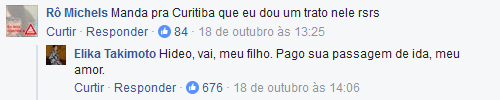 Ao Correio, Elika Takimoto disse que 