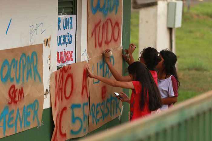 Alunos ocupavam o Colégio Gisno da Asa Norte