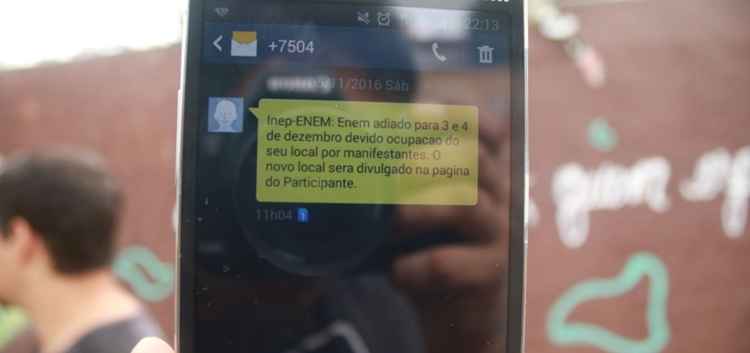 Candidatos receberam mensagens de texto avisando sobre o cancelamento pela manhã