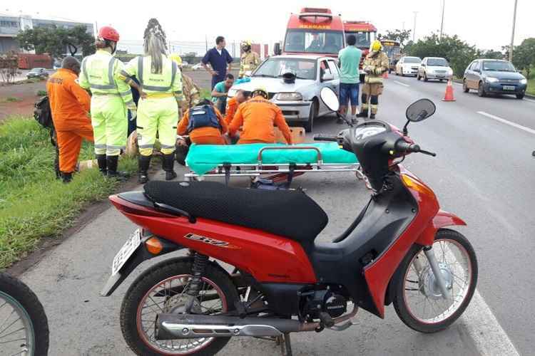 Acidentes envolvendo motocicletas marcam esta manhã no DF 