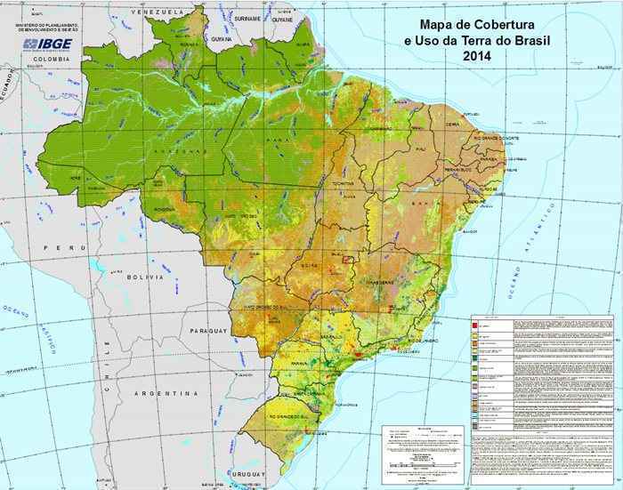 No entanto, o levantamento divulgado pelo IBGE mostra uma redução no ritmo do desmatamento