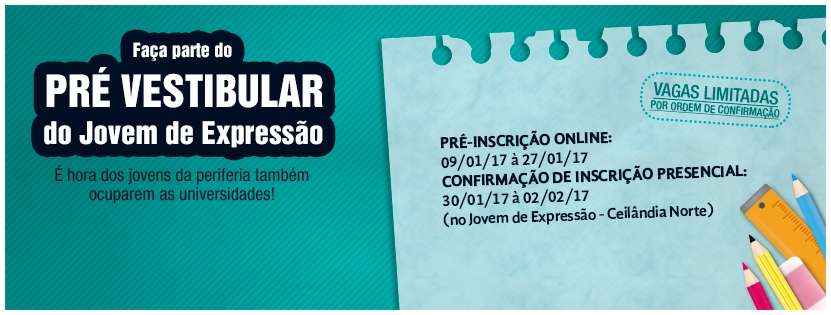 O cursinho ofertará 30 vagas