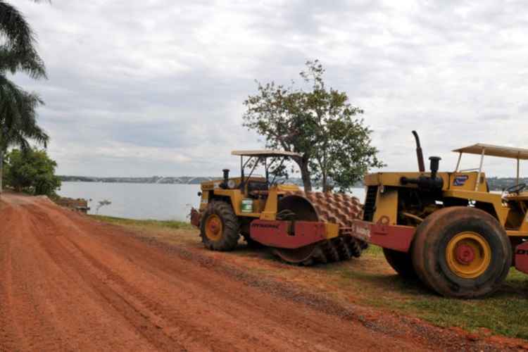 As obras estavam paralisadas desde 29 de dezembro de 2016