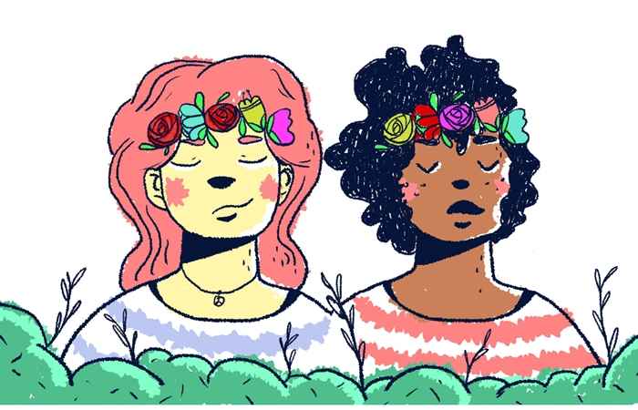 Ilustrações feitas para os projetos Eu vejo flores em você e Arquitetas Invisíveis