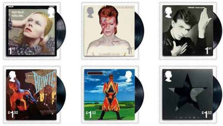 Série de selos do Royal Mail homenageia o músico David Bowie